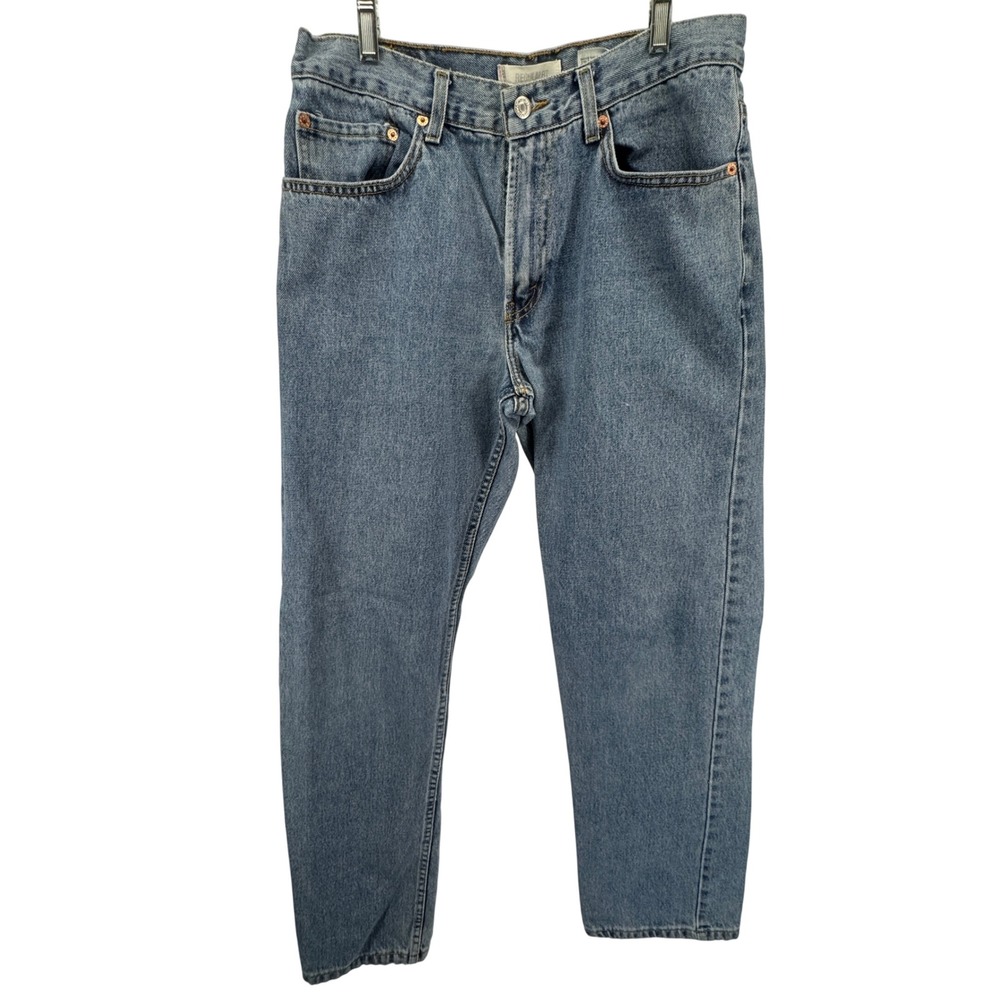 VTG Levi's 505 Regular Fit Classic‎ Men's Blue Y2K Jeans Made in Egypt 33X32